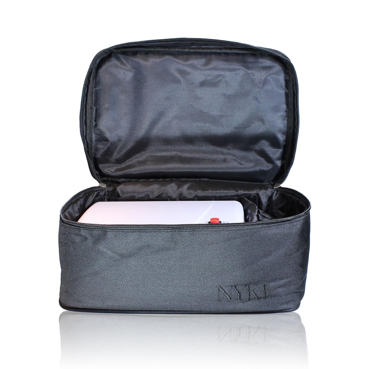 Make Up Beauty Cosmetic Bag - Large Travel Wash Case Bags for Women Girls Storage of Makeup Cosmetics, Toiletry Pouch for Brushes Toiletries Kids Brush Kit Nail Art Lamp Set, Splash Waterproof (PINK) - Image 2