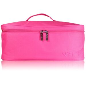 Make Up Beauty Cosmetic Bag - Large Travel Wash Case Bags for Women Girls Storage of Makeup Cosmetics, Toiletry Pouch for Brushes Toiletries Kids Brush Kit Nail Art Lamp Set, Splash Waterproof (PINK)
