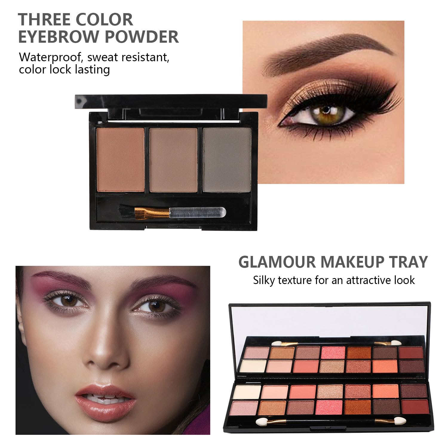 Complete Makeup Kit for Her with Vibrant Cosmetic Pouch Set - Image 4
