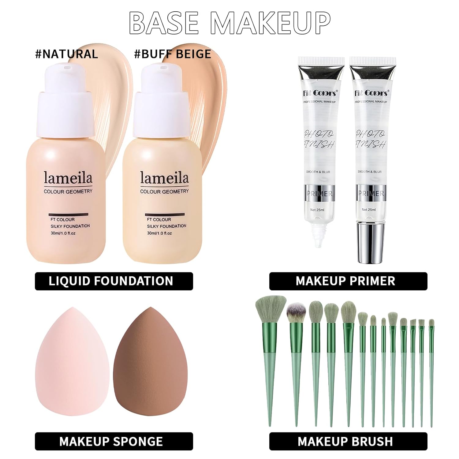 Complete 21-Piece Makeup Gift Set for Women Girls Teens with Eyeshadow, Primer, Lip Gloss, Concealer - Image 2