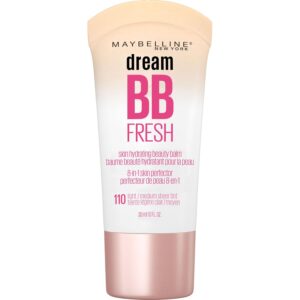 Maybelline Dream Fresh BB Cream, 8-in-1, SPF 30, Oil-Free, Light/Medium, 1 Fl Oz