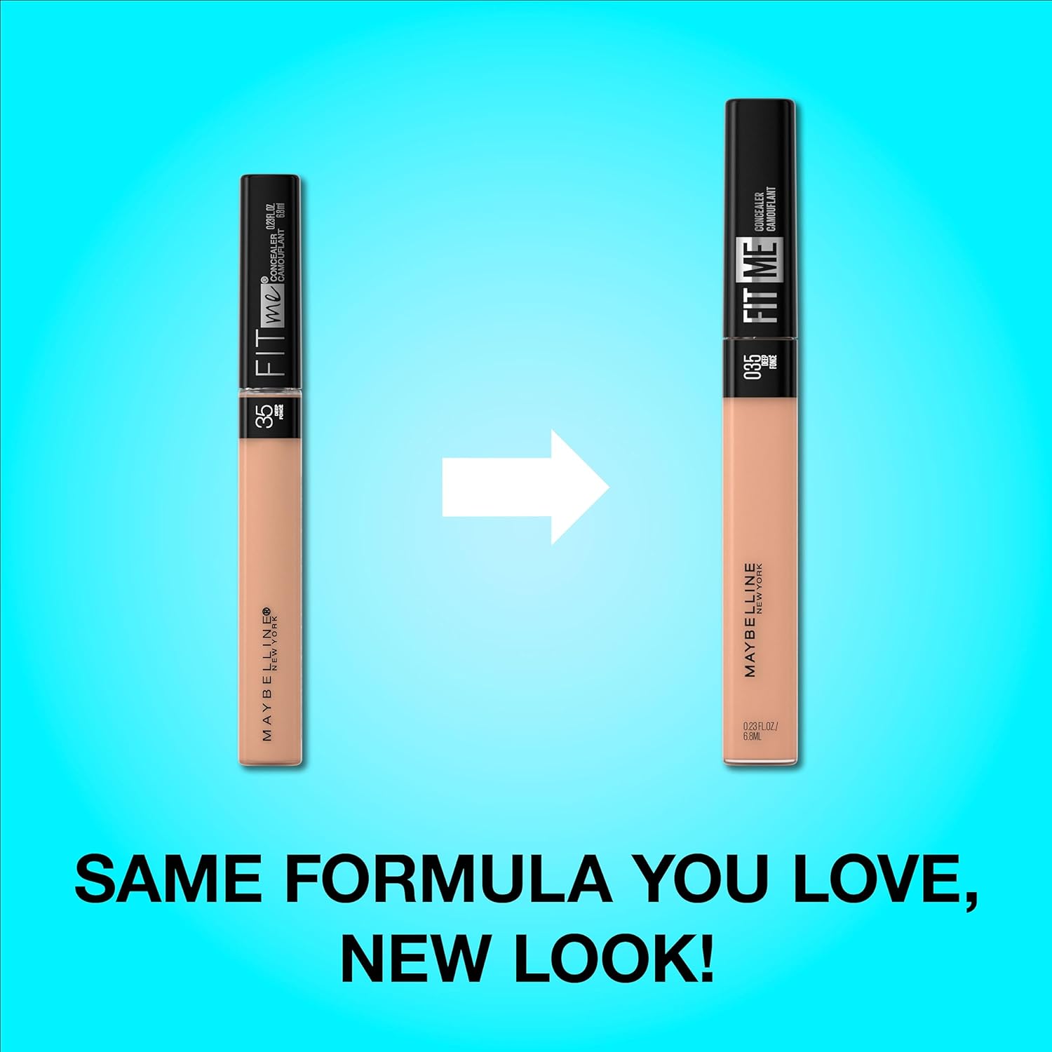 Maybelline Fit Me Liquid Concealer, Natural Coverage, Lightweight, Oil-Free, Fair, 1 Count - Image 2