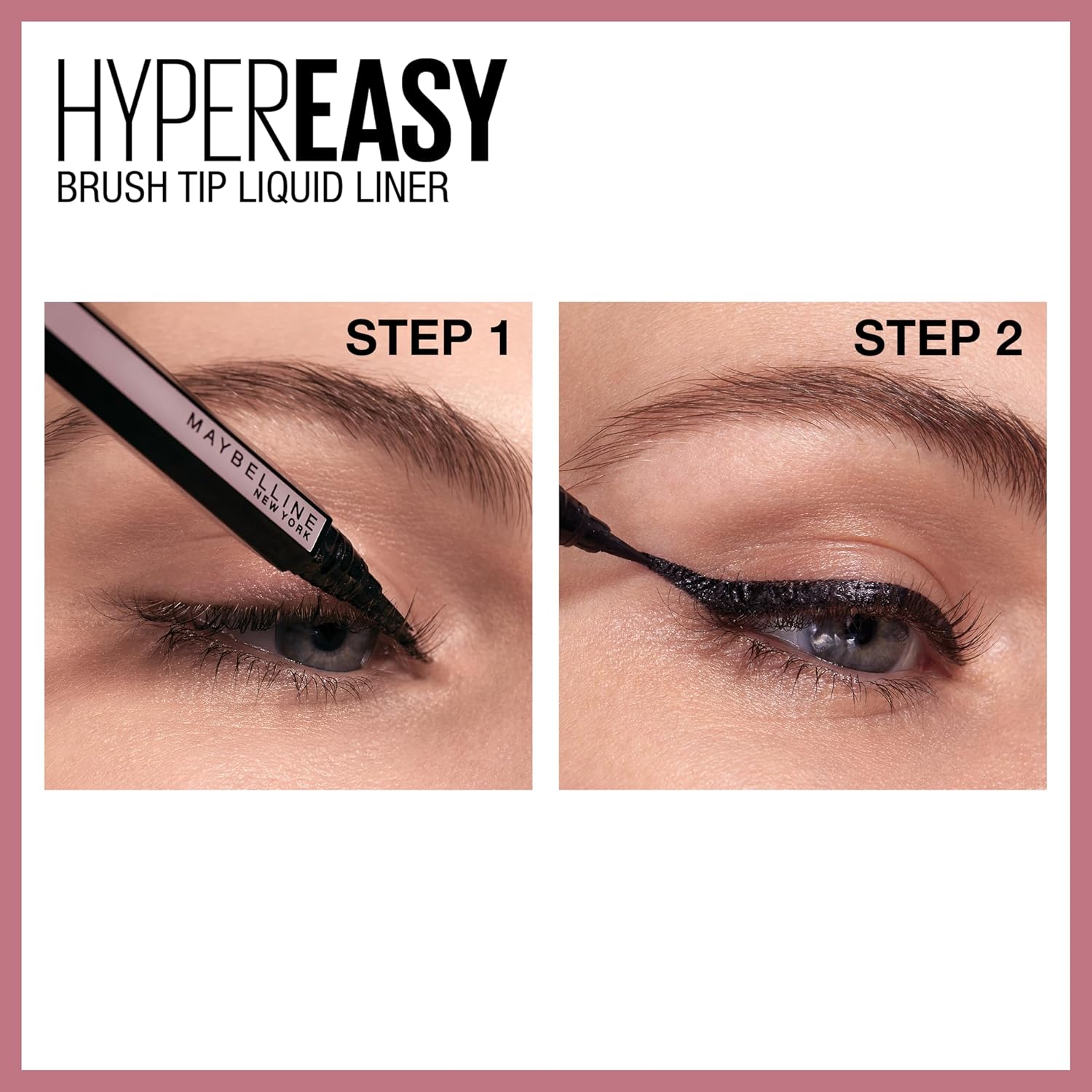 Maybelline Hyper Easy Waterproof Liquid Eyeliner Pen, Satin Finish, Pitch Black, 0.018 Oz - Image 7
