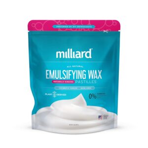 Milliard Non-GMO Emulsifying Wax NF - 2 lbs for DIY Creams, Lotions, Soaps