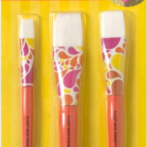 Mod Podge 10615 3 Piece Short Handle Brush Set