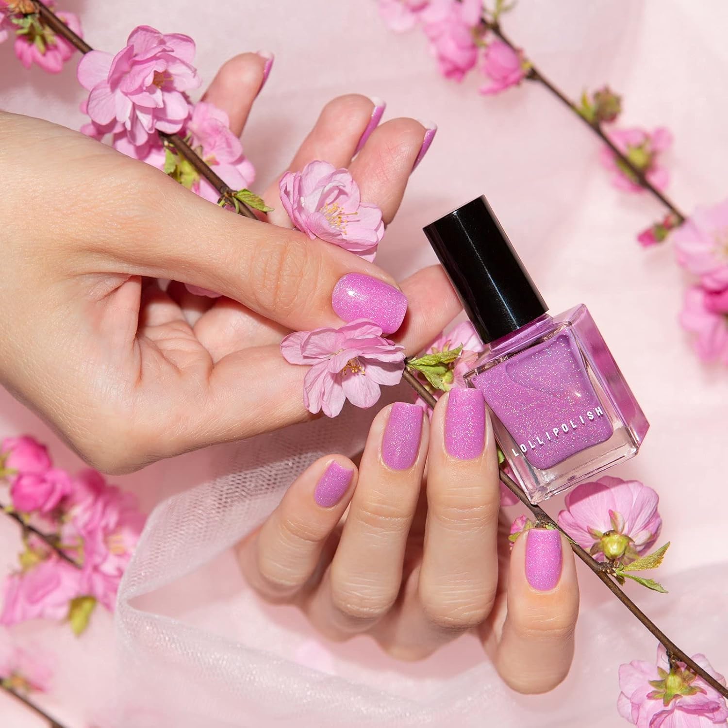 Mood Color Changing Nail Polish - Pink Vodka Lemonade - 5 Free, Vegan, Cruelty-Free - Image 3