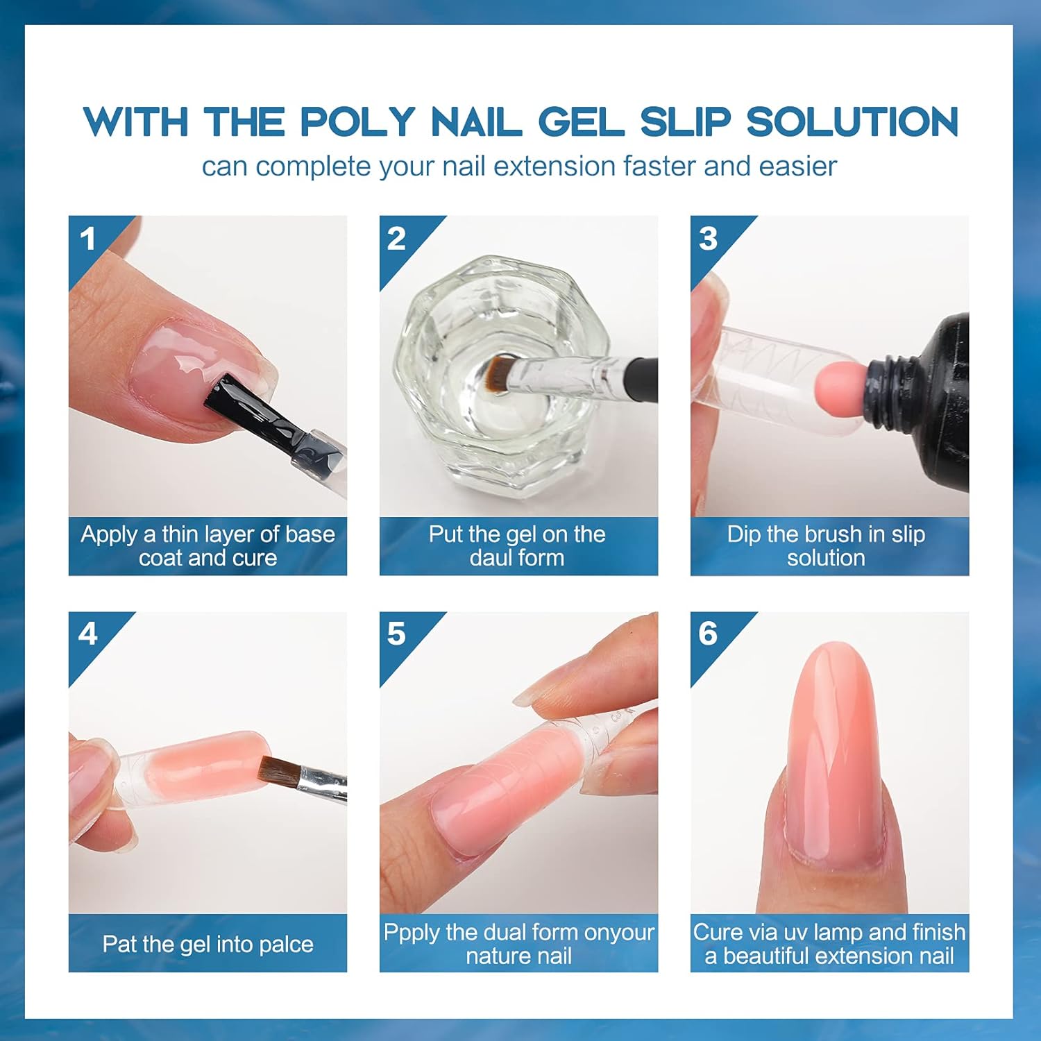 Morovan 120ml Clear Poly Gel Slip Solution for Professional Nail Extension Application - Image 9