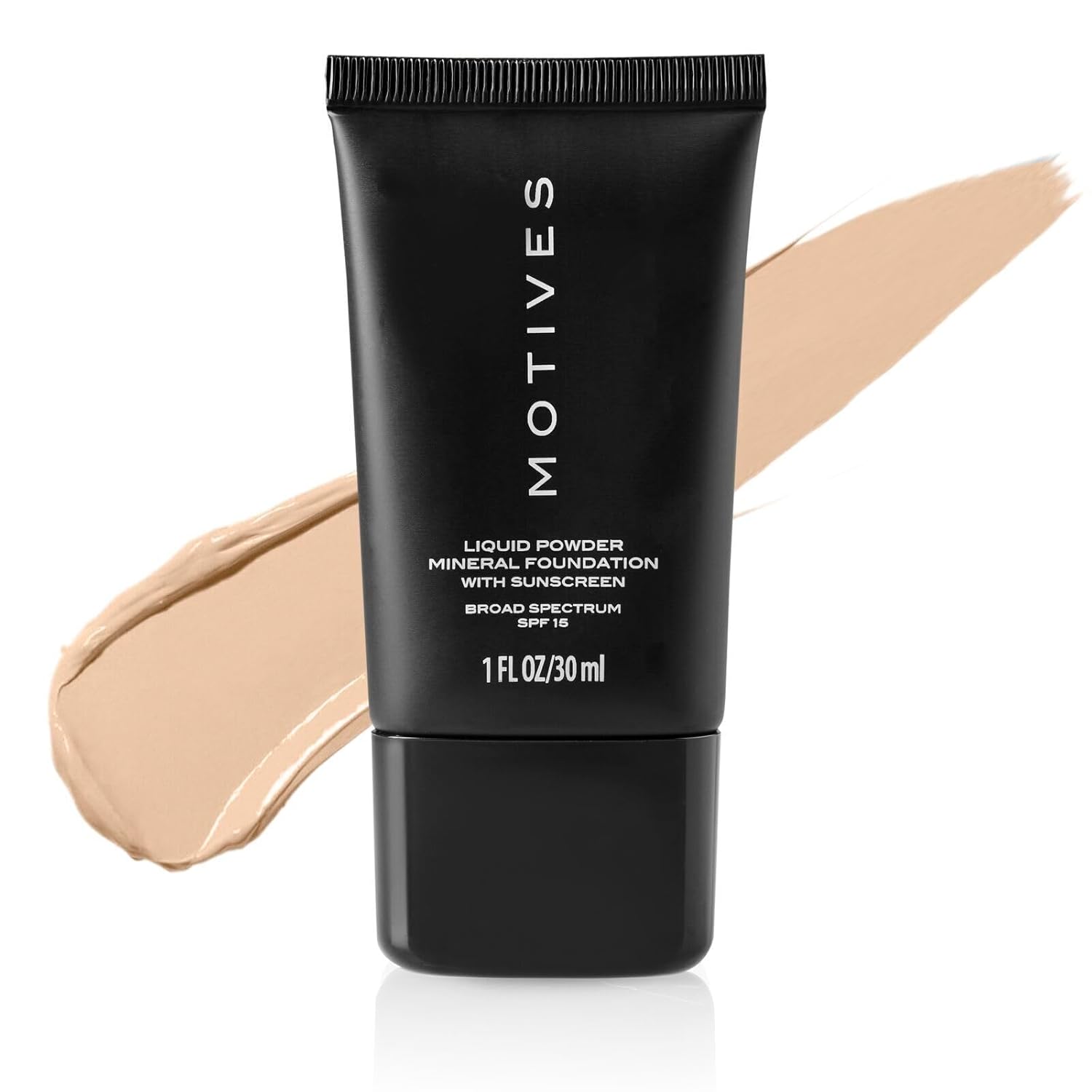 Motives® 3-in-1 Liquid Powder Foundation SPF 15, Cream Beige, 1 FL OZ