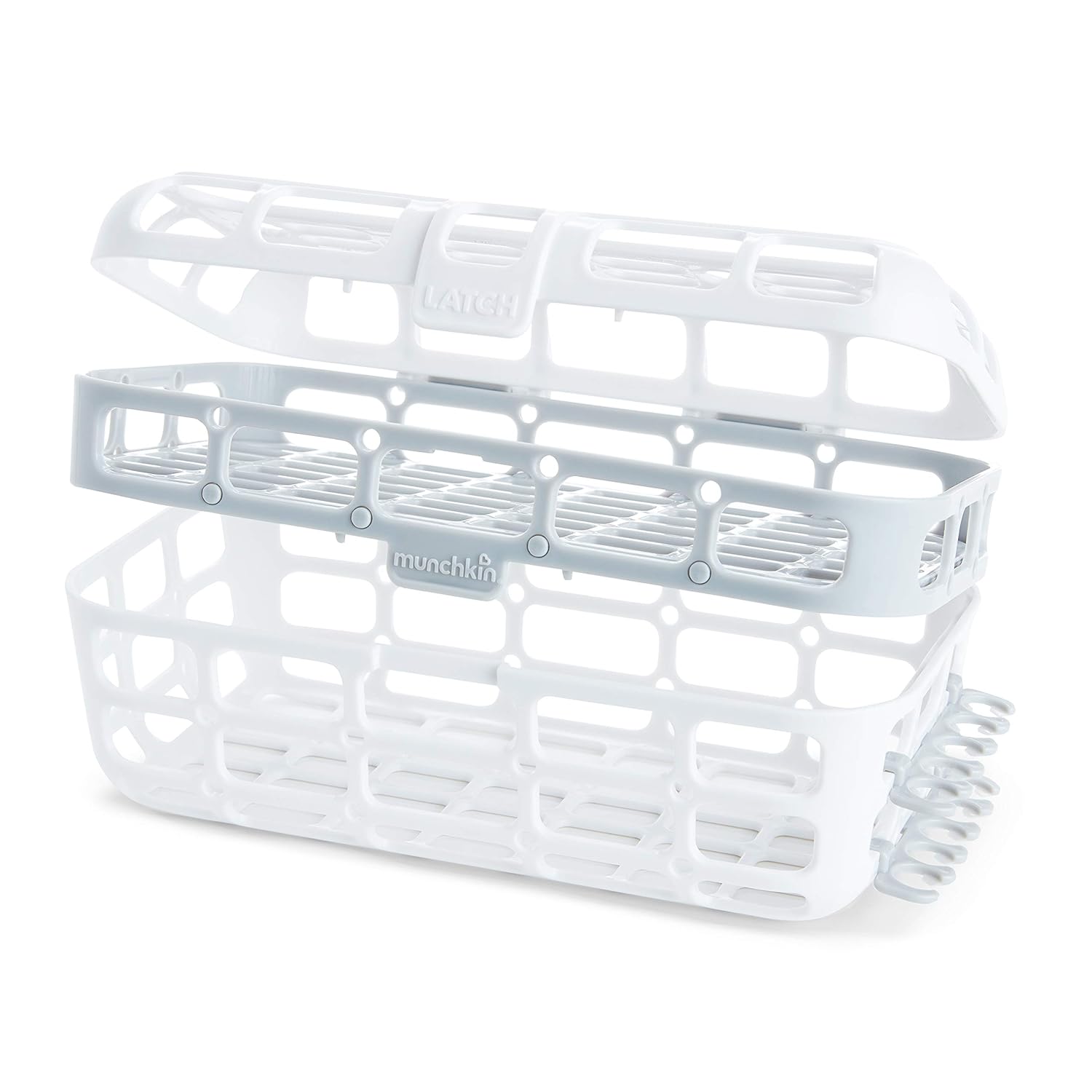 Munchkin® Baby Bottle Cleaning Set with Dishwasher Basket & Brush, Grey - Image 6