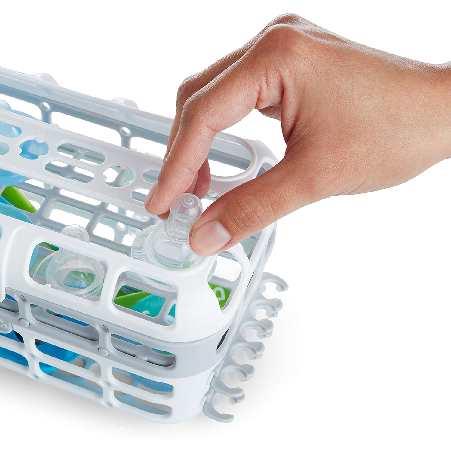 Munchkin® Baby Bottle Cleaning Set with Dishwasher Basket & Brush, Grey - Image 4