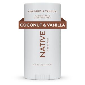 Native Deodorant, Aluminum-Free, 72-Hour Odor Control, Coconut & Vanilla Scent