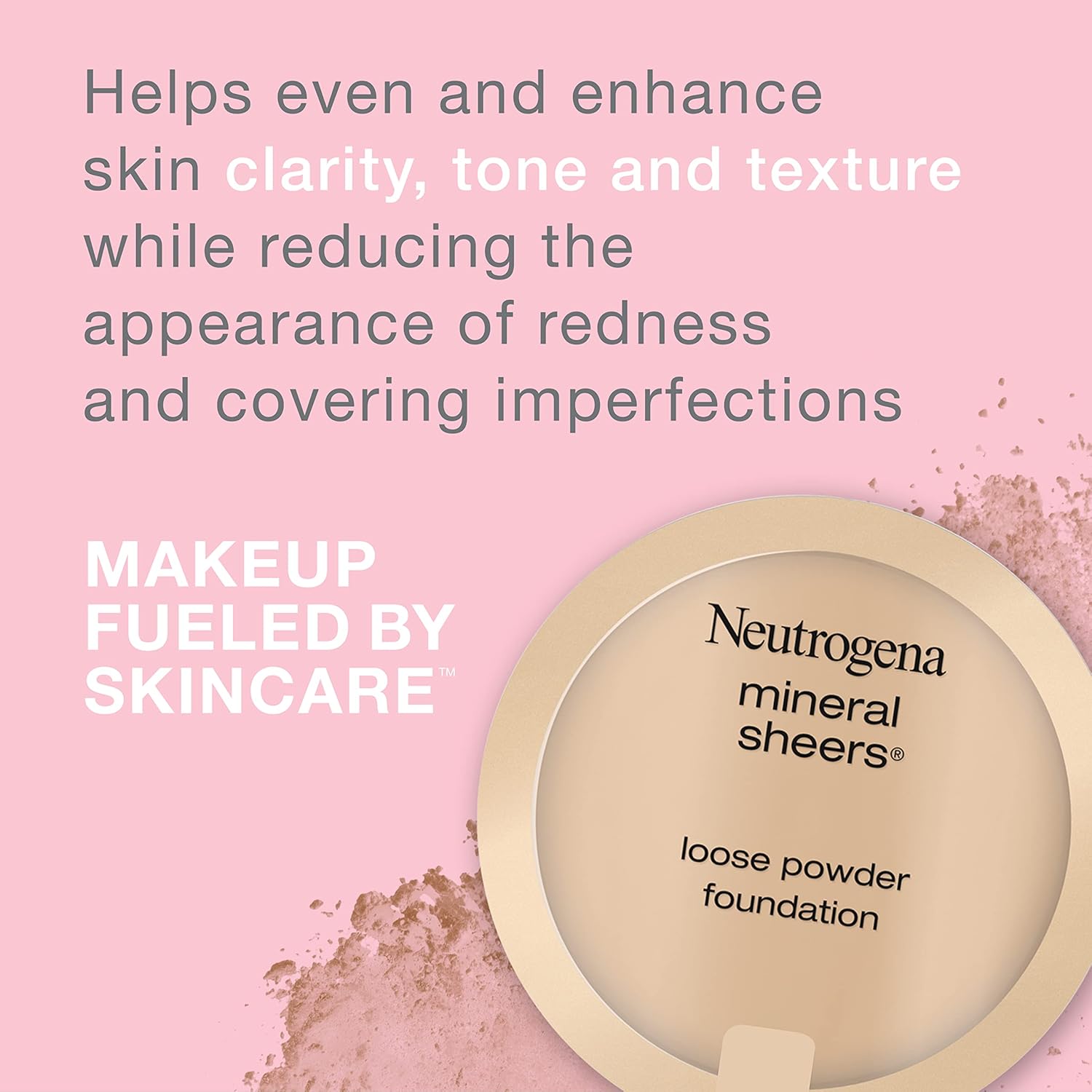 Neutrogena Mineral Sheers Loose Powder Foundation, Nude 40, Vitamins A, C & E - Image 2