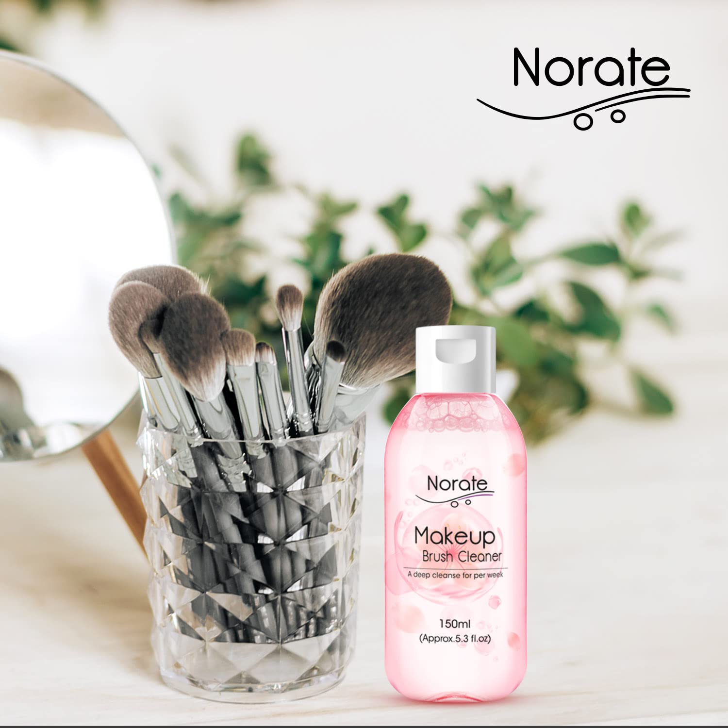 Norate Makeup Brush Cleaner, Deep Clean Shampoo for Brushes & Sponges, 5.3 FL.OZ - Image 4