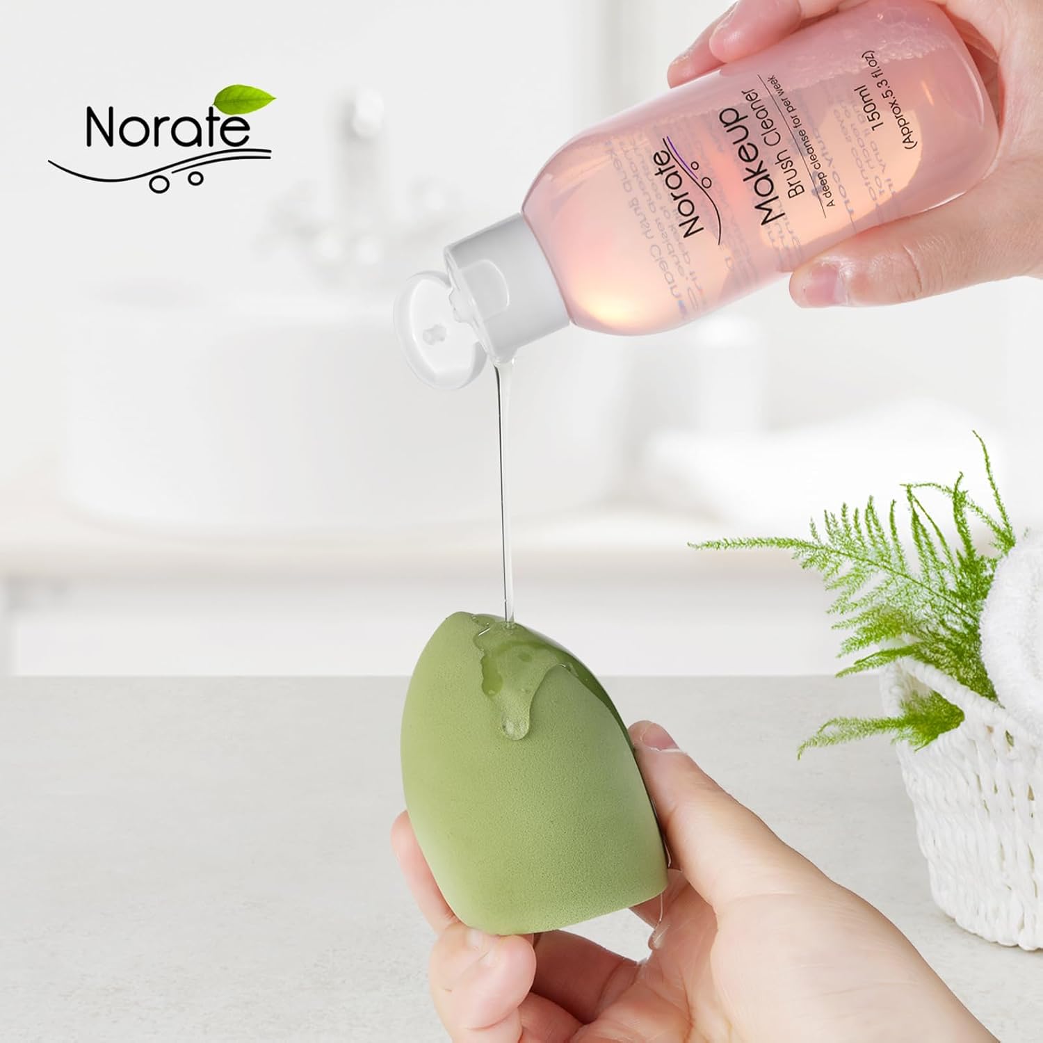 Norate Makeup Brush Cleaner, Deep Clean Shampoo for Brushes & Sponges, 5.3 FL.OZ - Image 3
