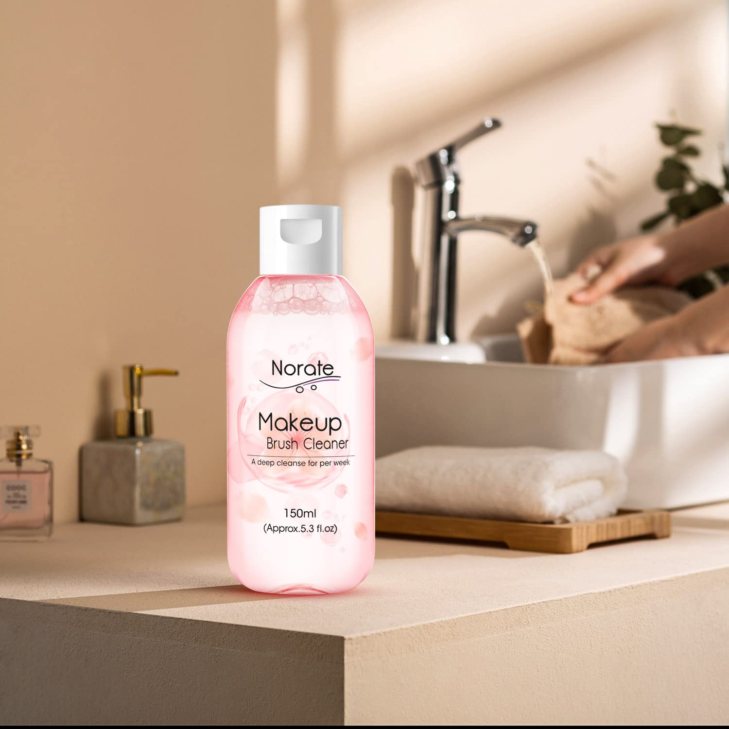 Norate Makeup Brush Cleaner, Deep Clean Shampoo for Brushes & Sponges, 5.3 FL.OZ - Image 8