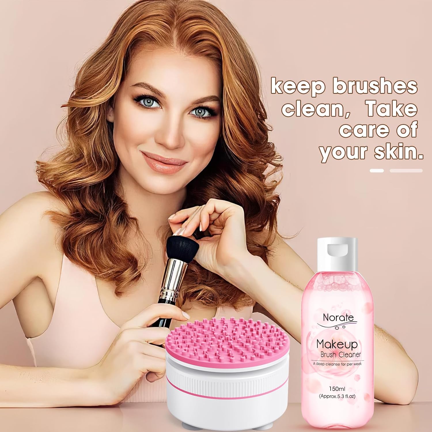 Norate Makeup Brush Cleaner, Deep Clean Shampoo for Brushes & Sponges, 5.3 FL.OZ - Image 7