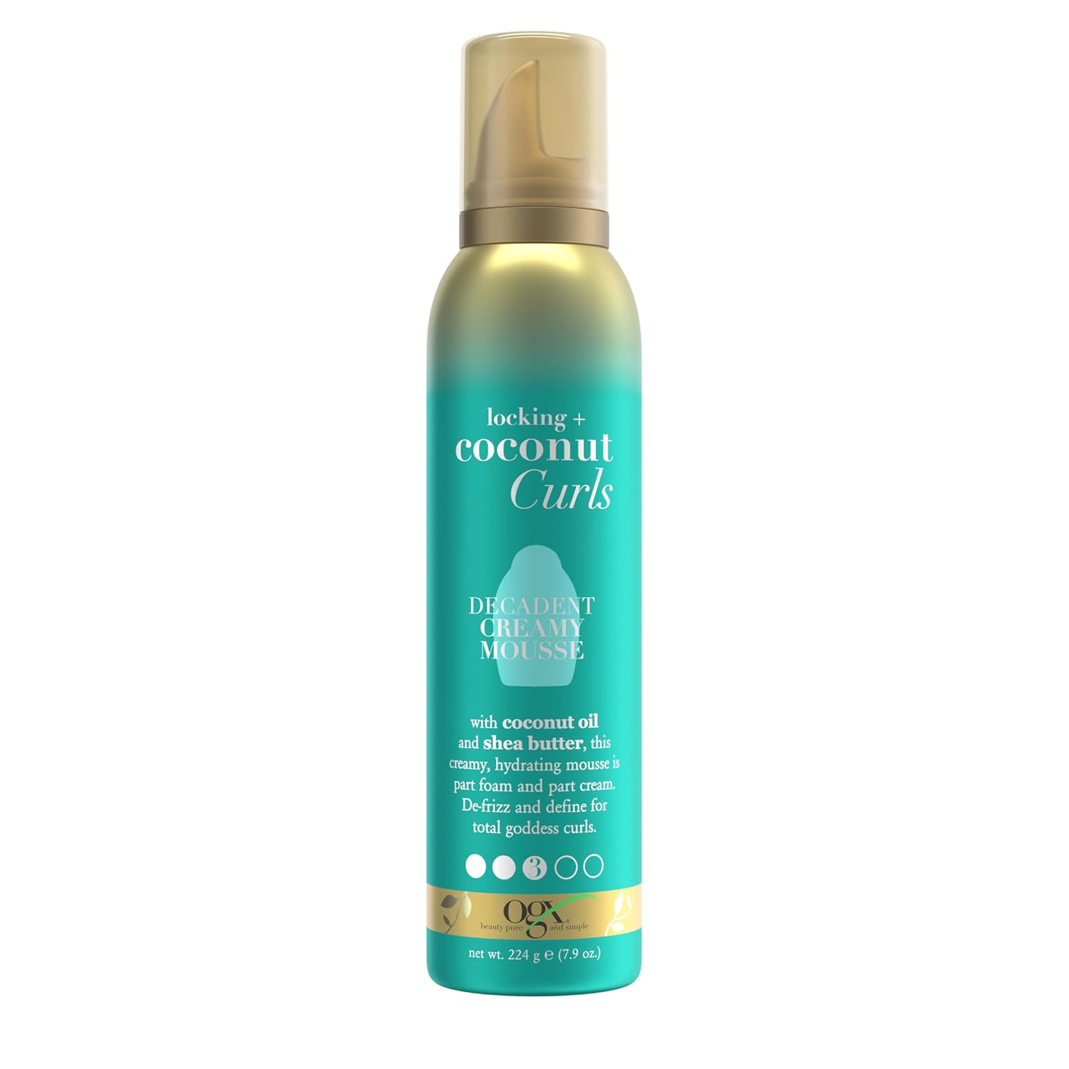 OGX Coconut Curls Decadent Creamy Mousse, 7.9 oz