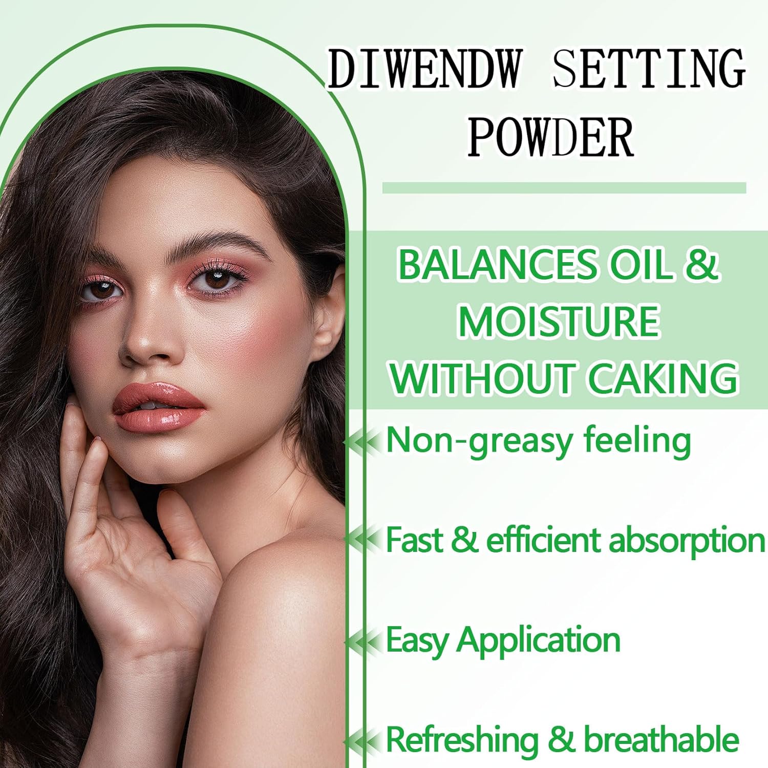 Oil Control Matte Translucent Loose Setting Powder with Brushes & Puff (3PCS) - Image 7