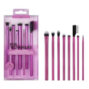 Real Techniques 8-Piece Eye Brush Set - Cruelty-Free, Vegan, Travel-Friendly Gift