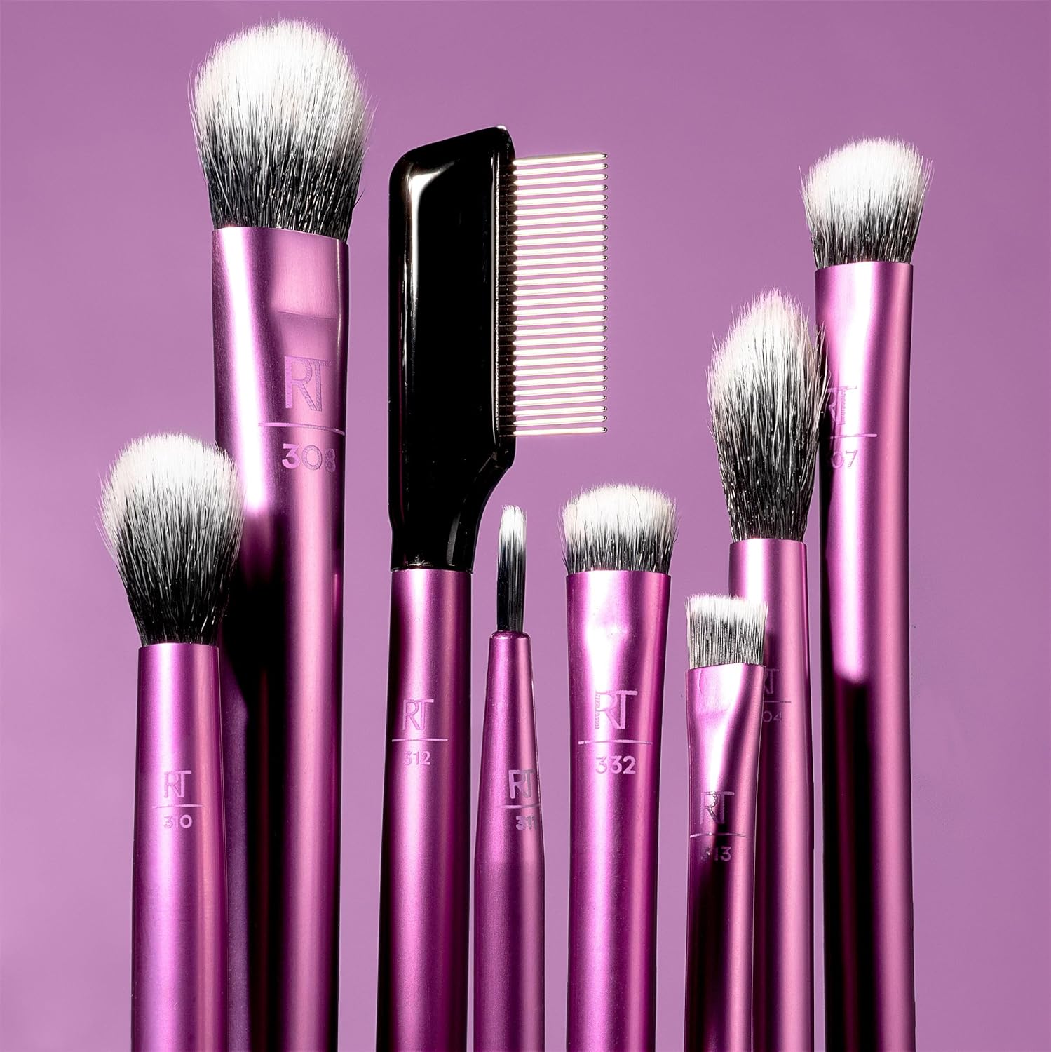 Real Techniques 8-Piece Eye Brush Set - Cruelty-Free, Vegan, Travel-Friendly Gift - Image 6