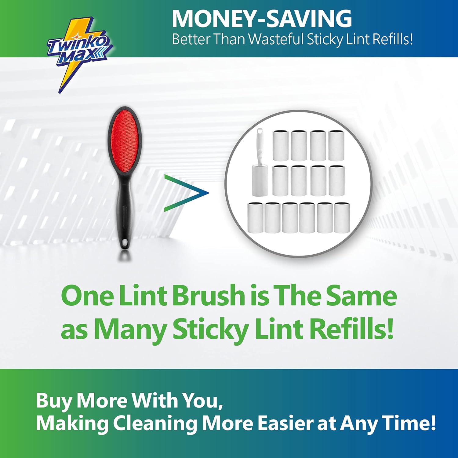 Reusable 2-Sided Lint Brush & Pet Hair Remover for Clothes and Carpets - Image 6