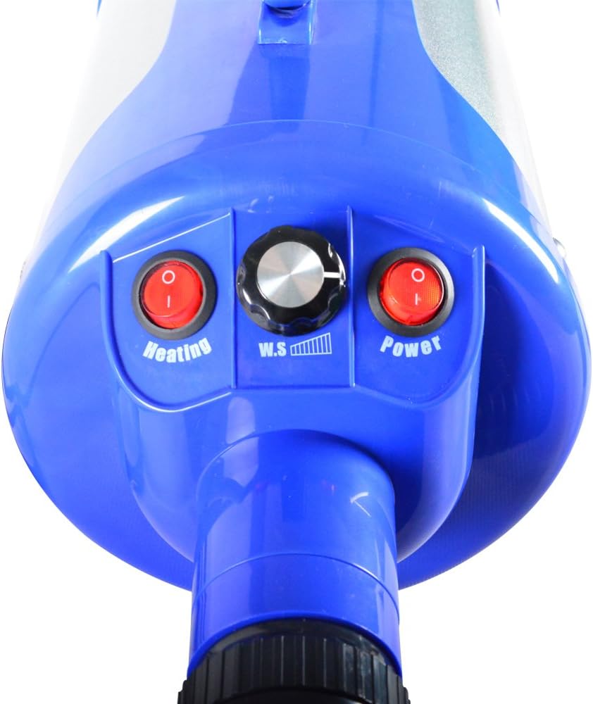 SHELANDY Blue Pet Hair Dryer Blower with Heater for Dog Grooming - Image 4