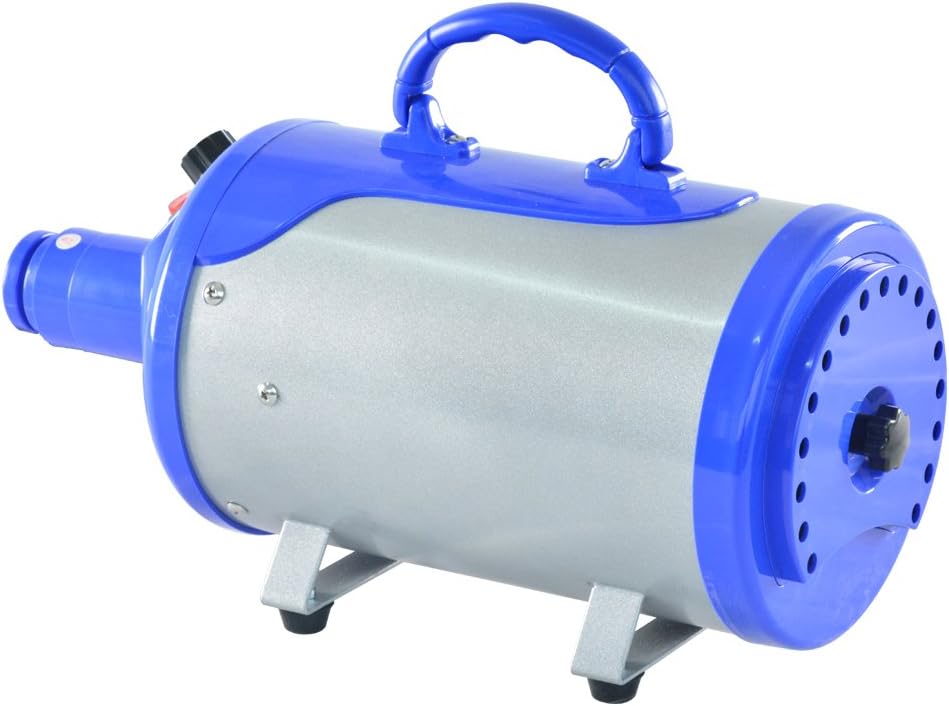 SHELANDY Blue Pet Hair Dryer Blower with Heater for Dog Grooming - Image 3
