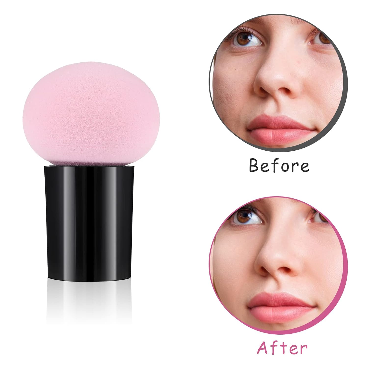 Sibba 4 PCS Makeup Sponge Blender Set with Mini Handle and Holder - Image 5