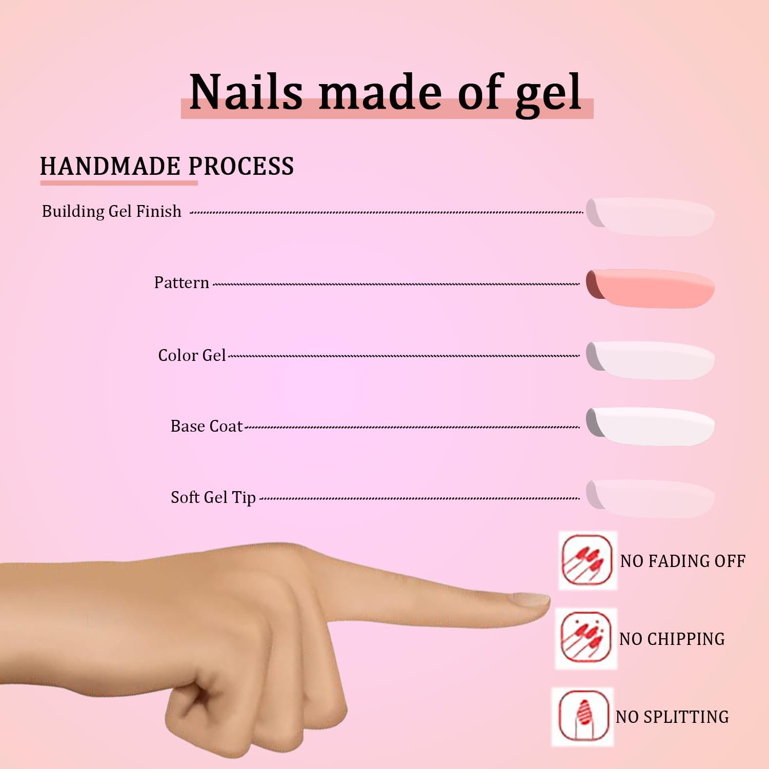 Medium Square Press-On Nails, Mermaid Pattern, 24 Pcs Acrylic Set (B866-001) - Image 5