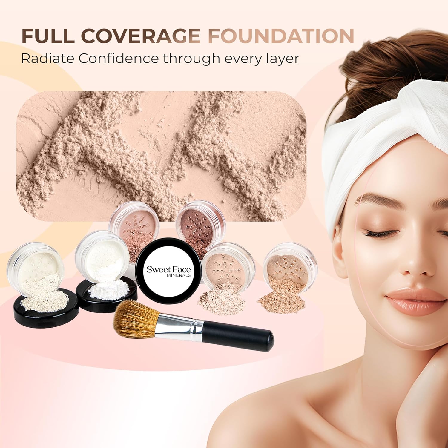 Sweetface Minerals 7 PC Light Shade Makeup Kit (SPF 30, 20g) - Image 2