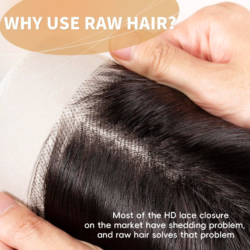 Triippy Raw Hair 18'' Body Wave 2x6 HD Lace Closure, Less Shedding - Image 5