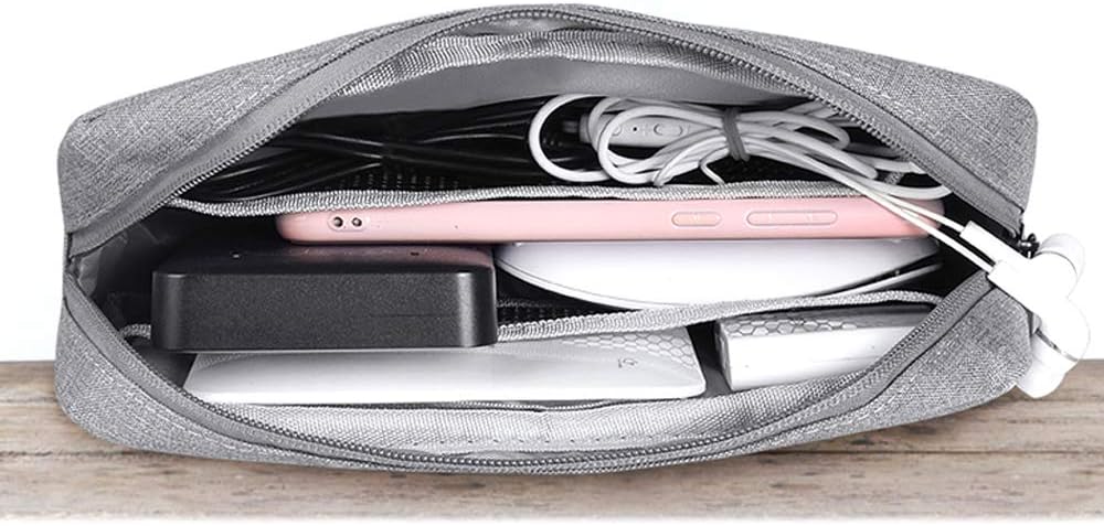 Durable Gray Soft Carrying Case Bag for Travel, Business & Cosmetics (Small+Big) - Image 6