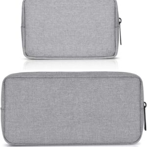 Durable Gray Soft Carrying Case Bag for Travel, Business & Cosmetics (Small+Big)