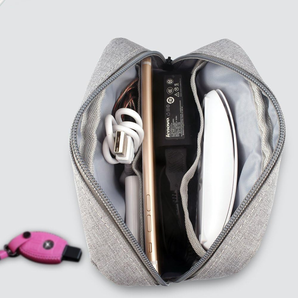 Durable Gray Soft Carrying Case Bag for Travel, Business & Cosmetics (Small+Big) - Image 8