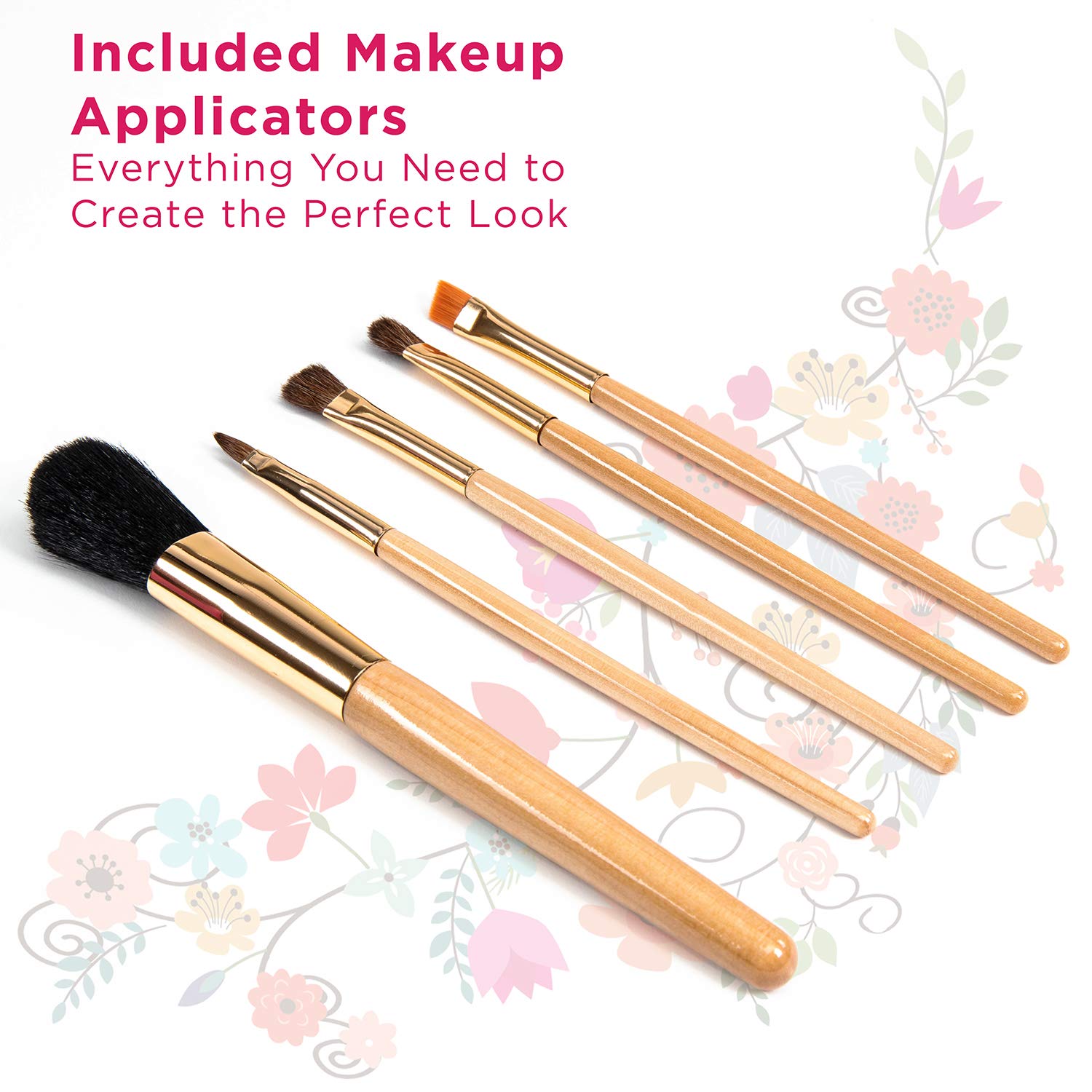 Vokai Leopard Print Makeup Kit: 24 Shadows, 4 Glosses, 2 Blushes, Brushes & Liner - Image 5