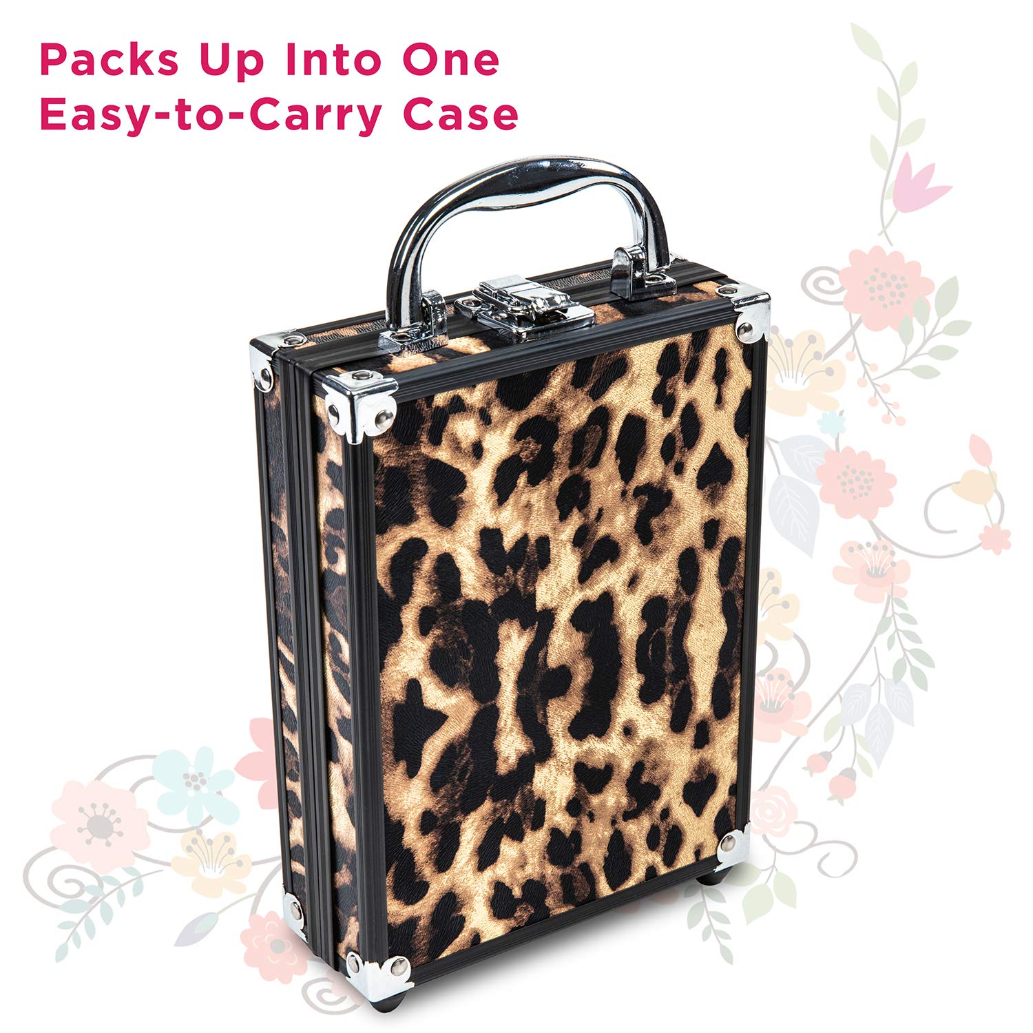 Vokai Leopard Print Makeup Kit: 24 Shadows, 4 Glosses, 2 Blushes, Brushes & Liner - Image 2