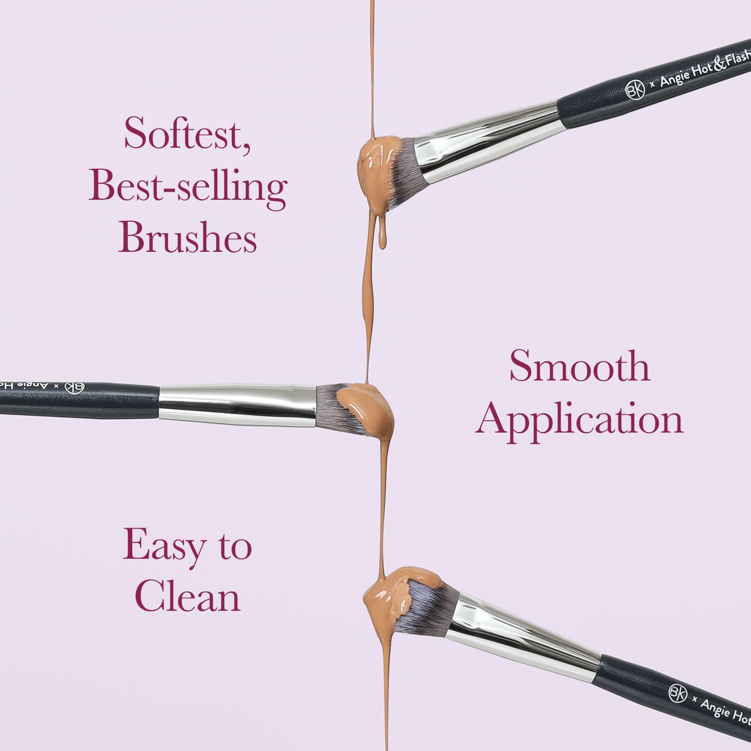 BK Beauty Angie Hot & Flashy 7-Piece Makeup Brush Set for Concealer & More - Image 5
