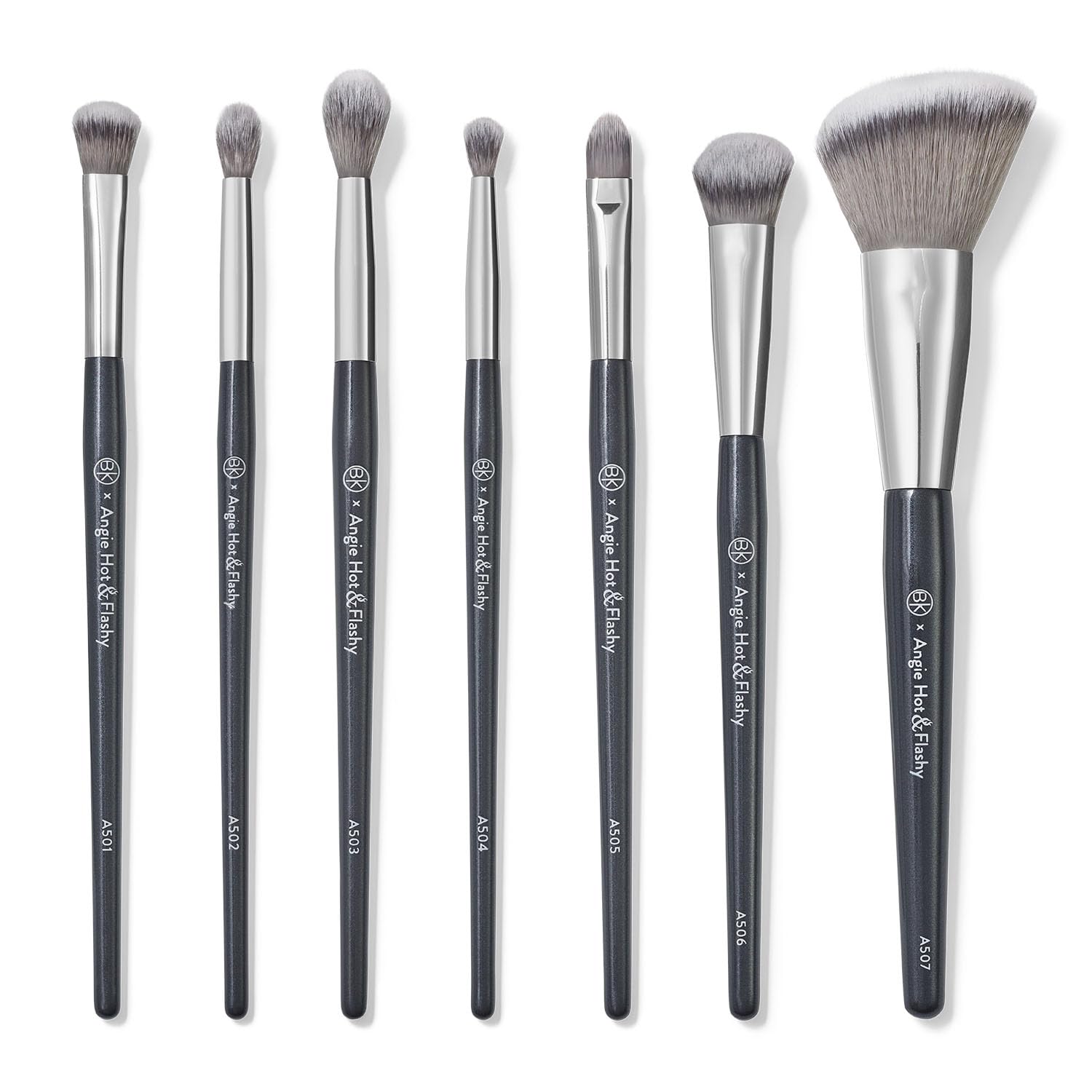 BK Beauty Angie Hot & Flashy 7-Piece Makeup Brush Set for Concealer & More