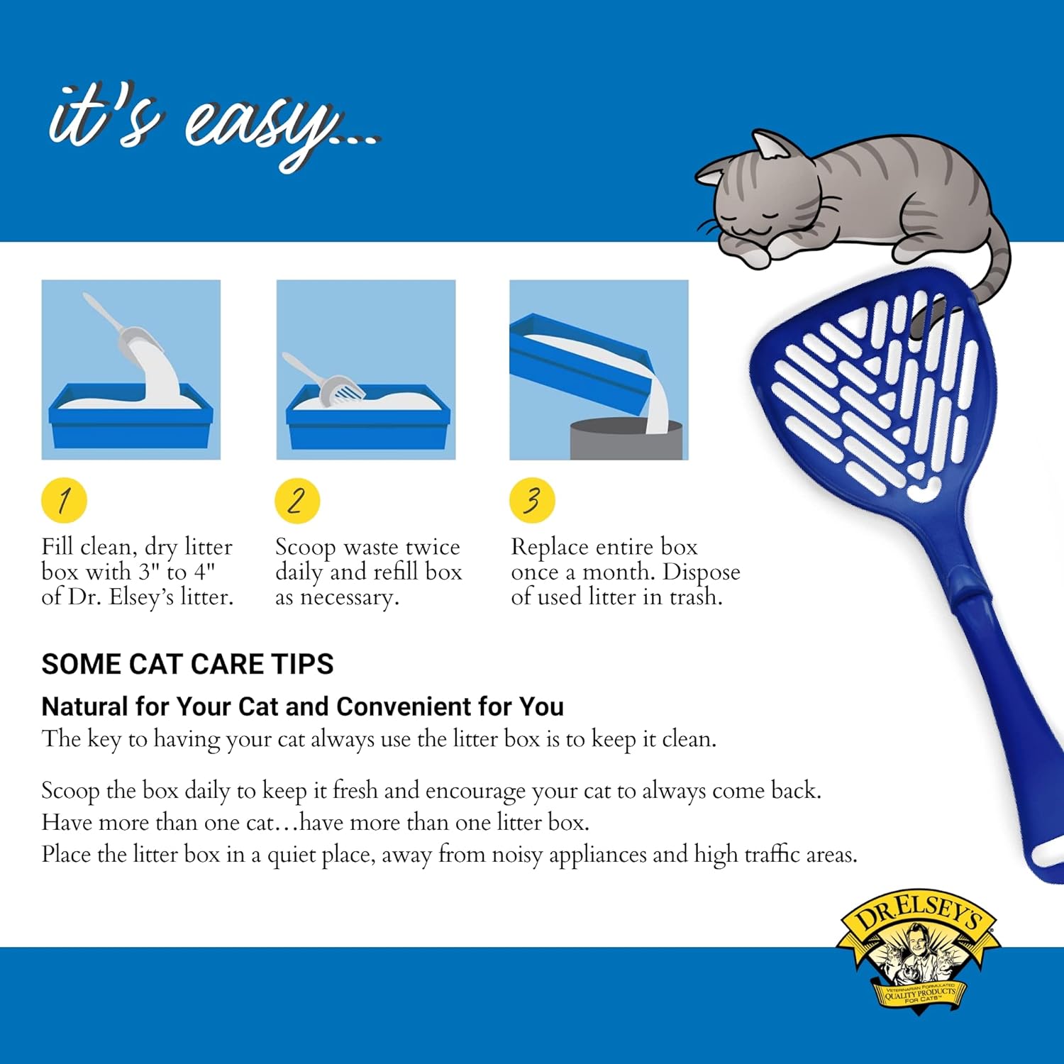 Dr. Elsey's 40lbs Unscented Multi-Cat Litter - Hard Clumping, Low Dust, Odor Control - Image 6