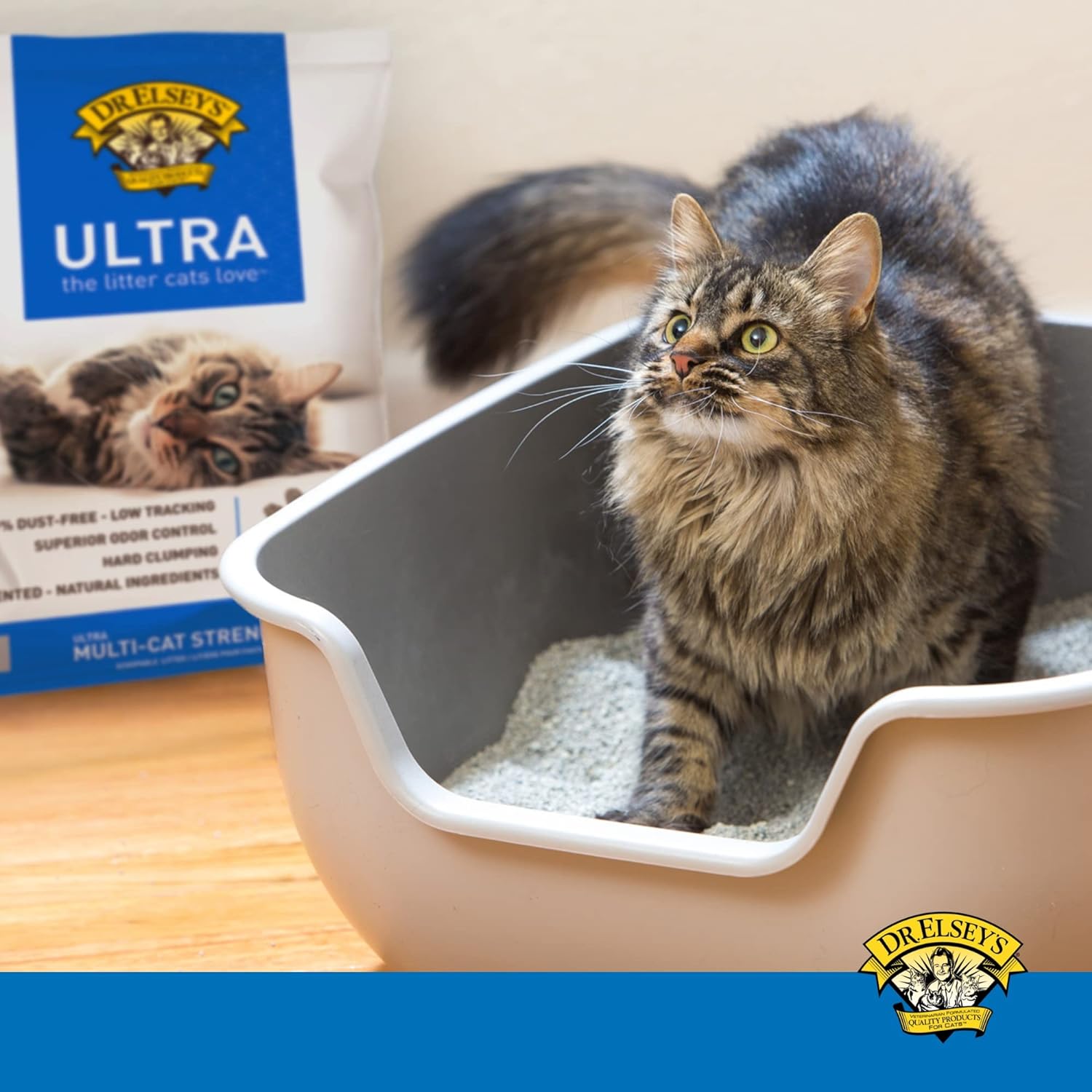 Dr. Elsey's 40lbs Unscented Multi-Cat Litter - Hard Clumping, Low Dust, Odor Control - Image 5
