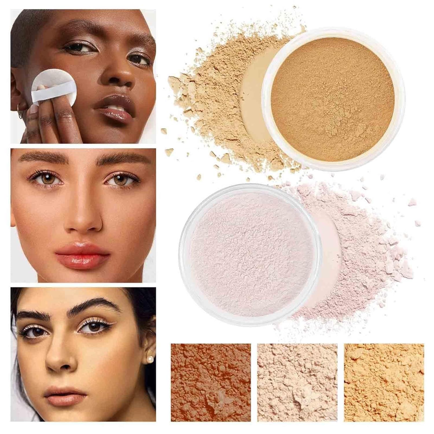 Luminance Milano Pink Setting Powder 0.35 oz for All Skin Tones - Image 4