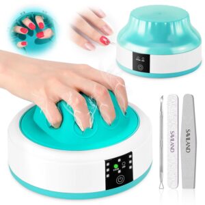 SAVILAND Heated Steam Electric Nail Polish Remover for Fast and Effortless Application