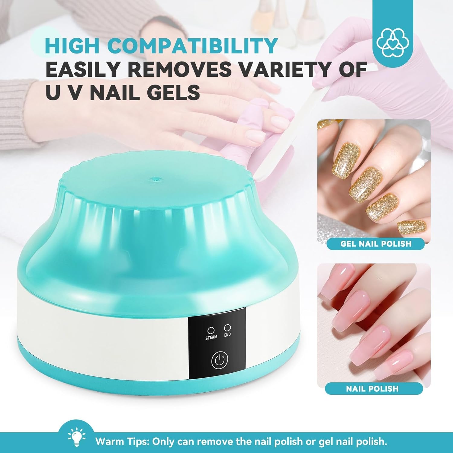 SAVILAND Heated Steam Electric Nail Polish Remover for Fast and Effortless Application - Image 6