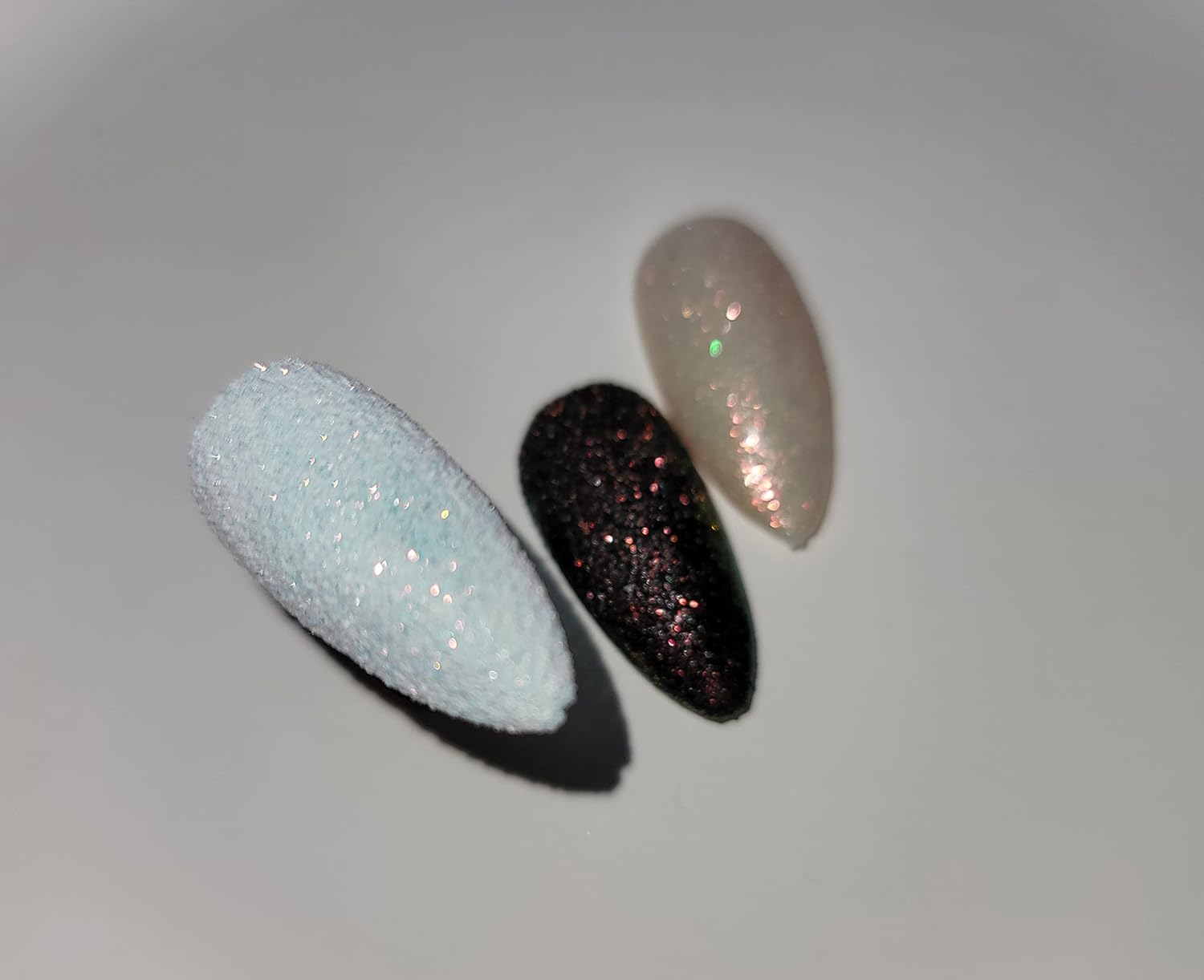 10g 0.2mm Shimmer White Rainbow Nail Glitter Holographic Shining Sugar Nail Glitter Candy Coat Powder Sugar Coating Effect Powder Nail Pigment Powder Nail Art Decorations Dust Diamond Dust for Nails - Image 8
