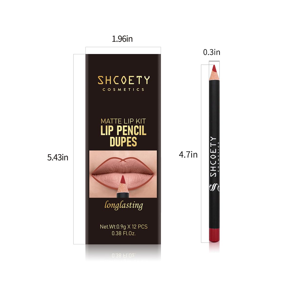 12 Colors Matte Lip Liner Set,Premium Waterproof Smooth Lip Pencils,Long Lasting Nude Liner Lipstick for Defining & Filling Lips - Image 4