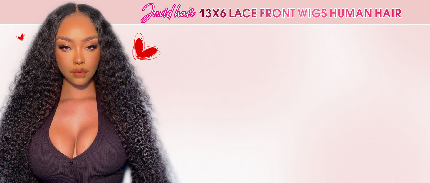 13x6 lace front wigs human hair Jerry Curly Natural Color
