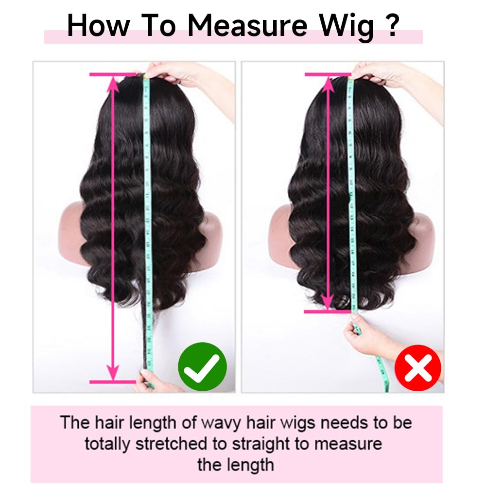 13x6 Lace Front Wigs Human Hair 200% Density 28 Inch Body Wave Lace Front Wigs Human Hair Pre Plucked Real Human Hair Wig with Baby Hair Glueless Wigs Human Hair Lace Front Wigs - Image 8