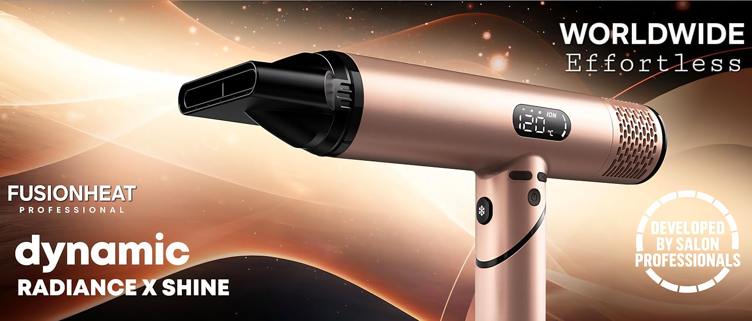 Dual voltage hair dryer, professional blow dryer