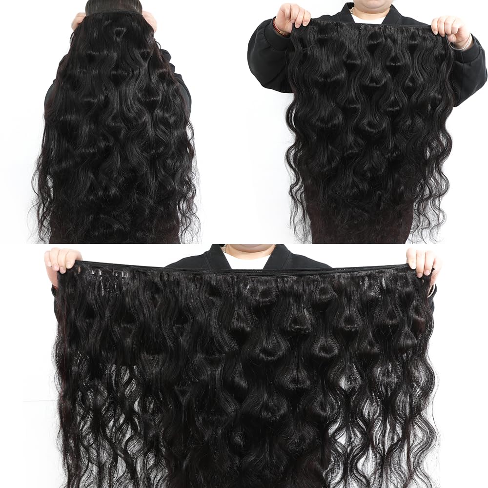 15A Raw Human Hair Bundles 18 20 22 24 Inche Body Wave Human Hair,Triple Lifespan Indian Virgin Hair,No Tangle Shedding,Multiple Washes Keep Texture Silky Soft - Image 3