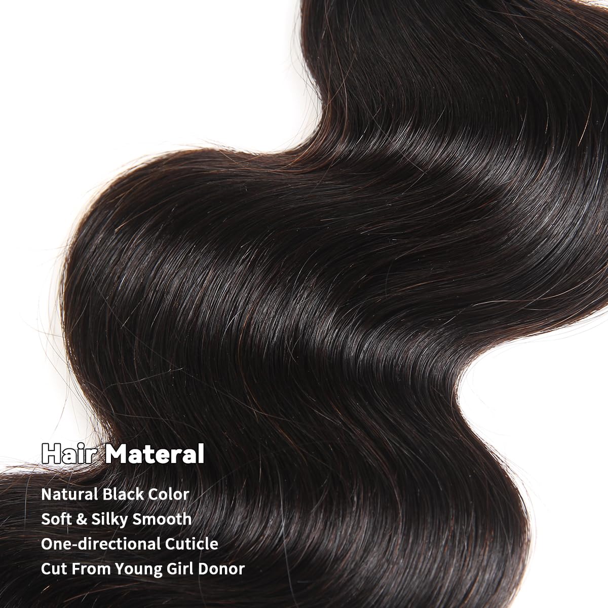 15A Raw Human Hair Bundles 18 20 22 24 Inche Body Wave Human Hair,Triple Lifespan Indian Virgin Hair,No Tangle Shedding,Multiple Washes Keep Texture Silky Soft - Image 4